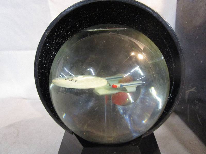 lot 178 image: Star Trek U.S.s. Enterprise NCC-1701-D Lighted Musical Star Globe Halodome
