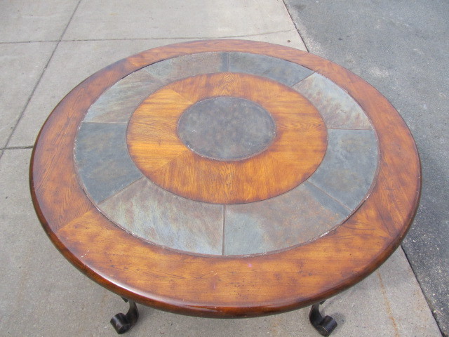 lot 41 image: Very Cool Bullseye Round Dining Table
