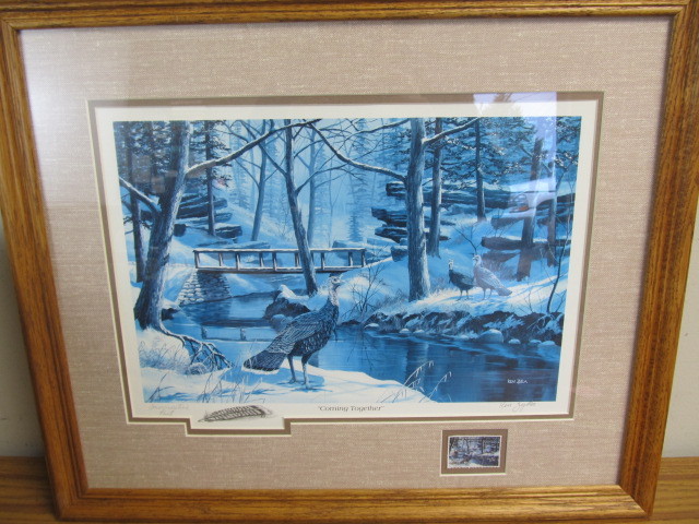 lot 42 image: Ken Zylla Commemorative Wildlife Stamp Framed Print