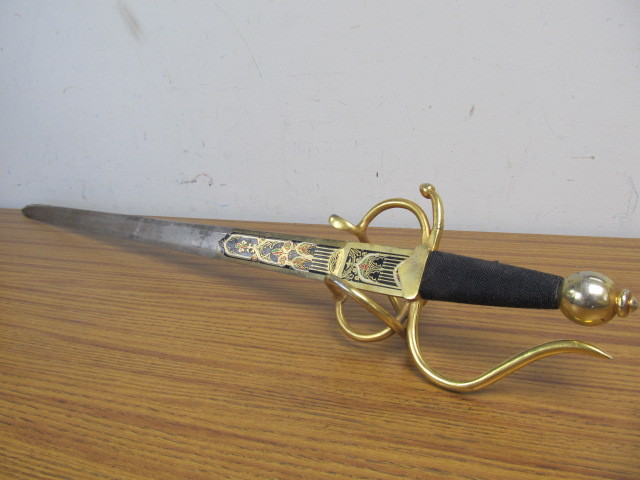 lot 55 image: Large Decorative Metal Sword