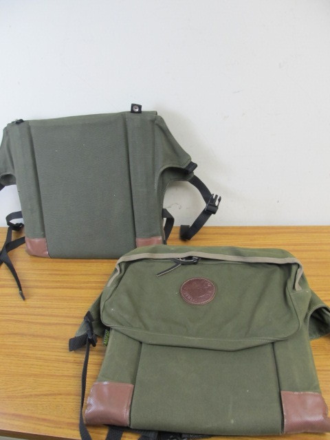 lot 92 image: 2 Genuine DULUTH PACK CampingHiking Chairs wPack