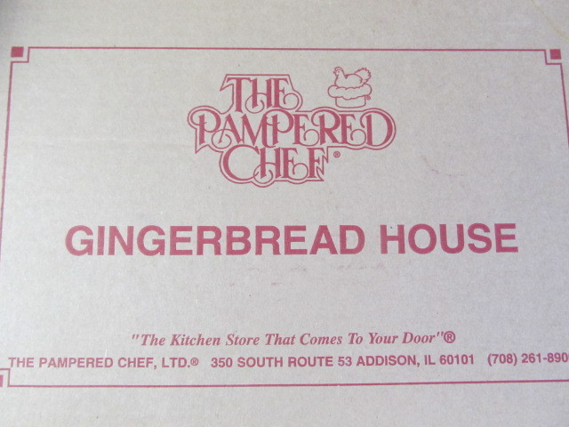 lot 115 image: 2 PAMPERED CHEF Molds- Gingerbread House & NIB Gingerbread Home Town Train