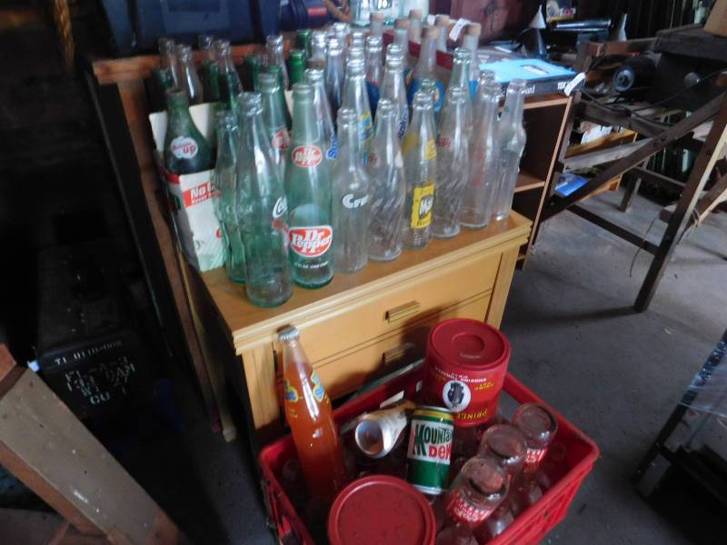 lot 74 image: Vintage Glass Pop Bottles