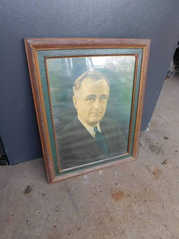 lot 80 image: Antique Picture of  President Roosevelt