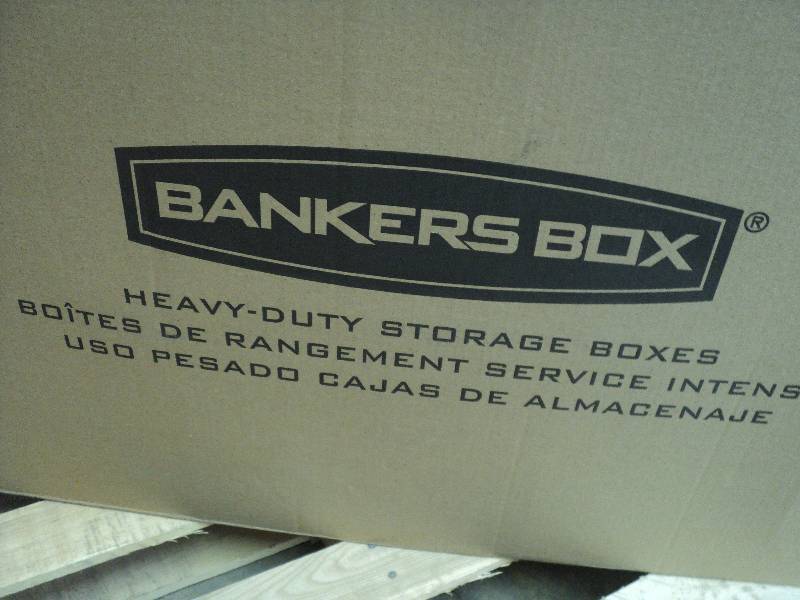 10 Fellowes bankers boxes, staxonst...