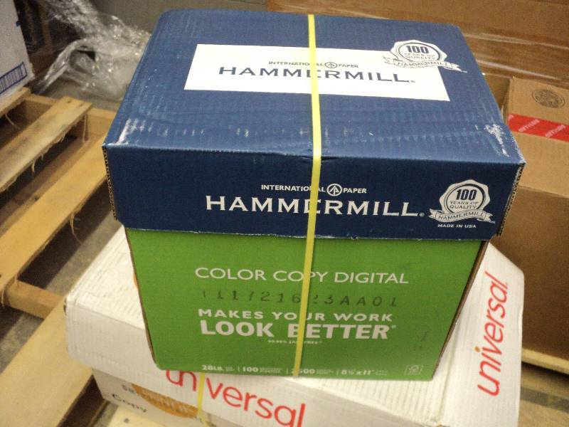 hammermill 2500 sheets of 8.5x11 pa...