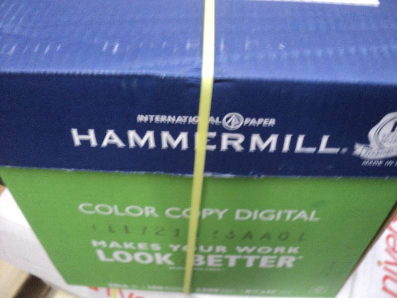 hammermill 2500 sheets of 8.5x11 pa...