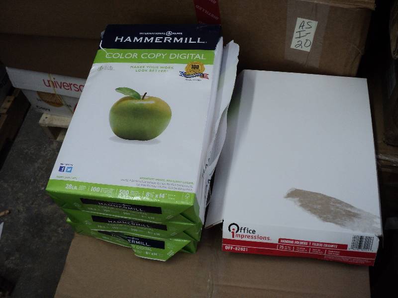 hammermill 8.5x14 paper, 1500 sheet...