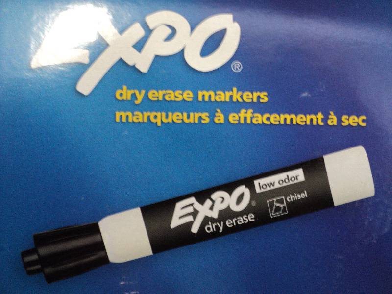 65 expo dry erase markers...