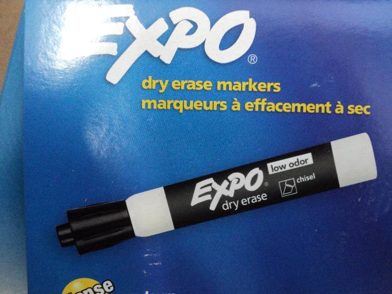 65 expo dry erase markers...