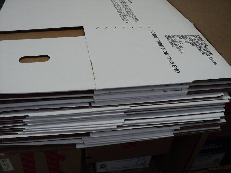 25 white boxes...