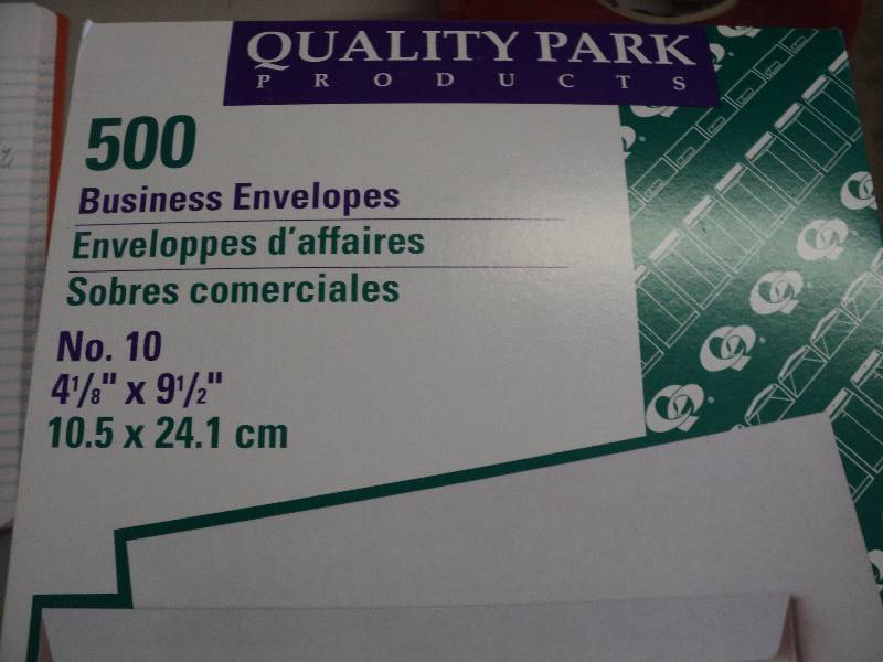 500 business envelopes...