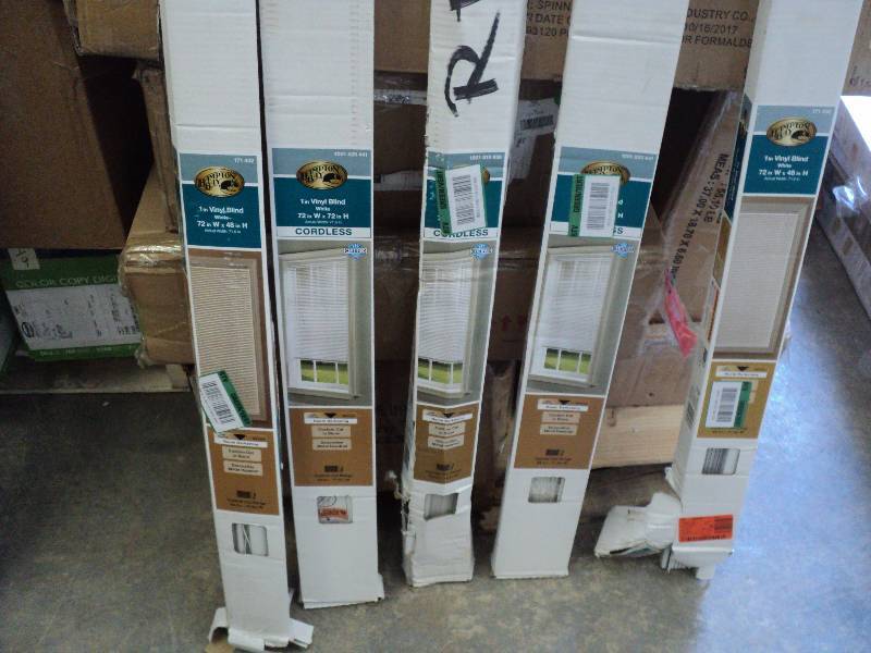 5 72in wide blinds various lengths...