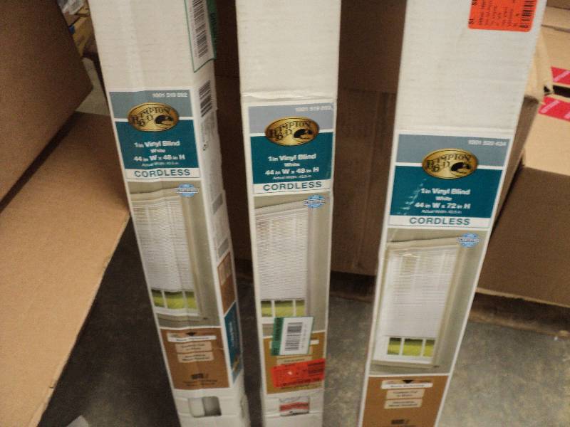 3 44in wide blinds...