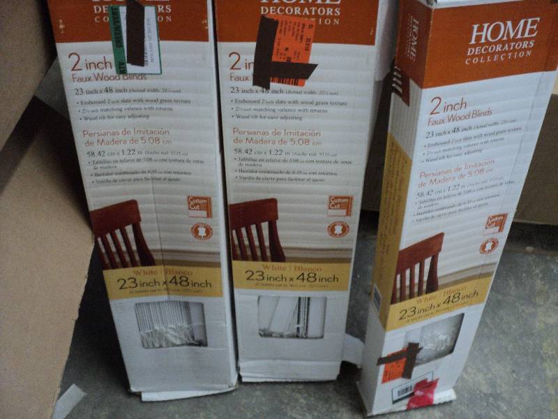 3 23x48in blinds...