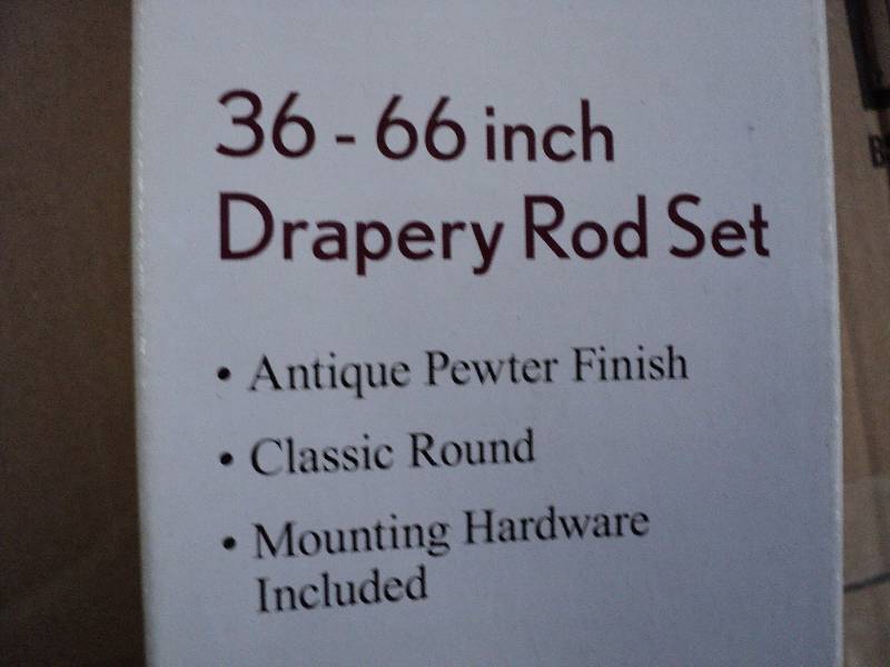 36-66in drapery rod...