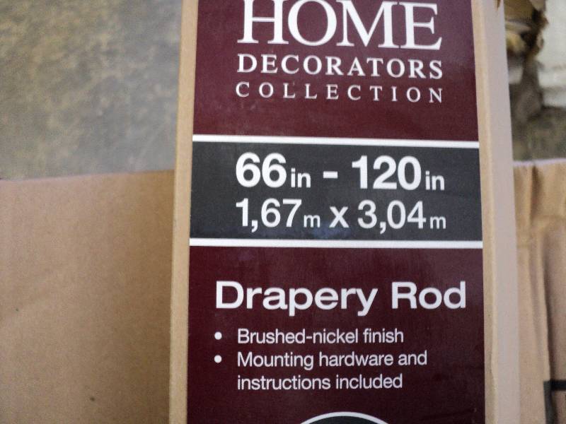 66-120in drapery rod...