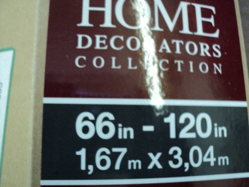 66-120in drapery rod...