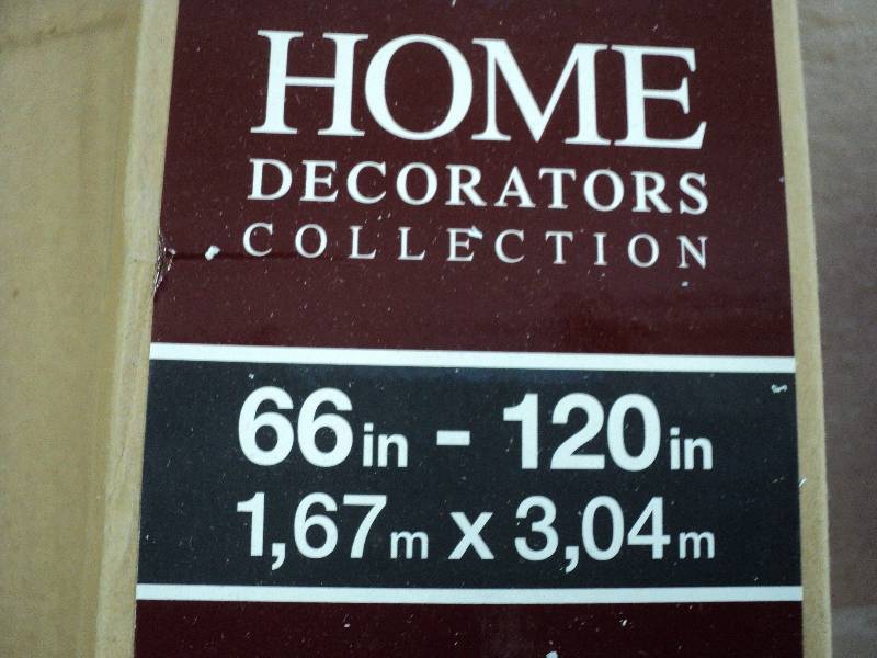 66-120in drapery rod...