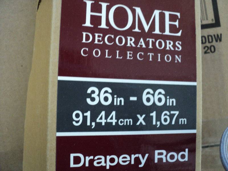 36-66in drapery rod...