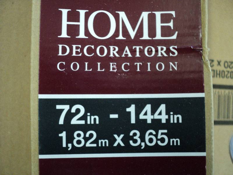 72-144in drapery rod...
