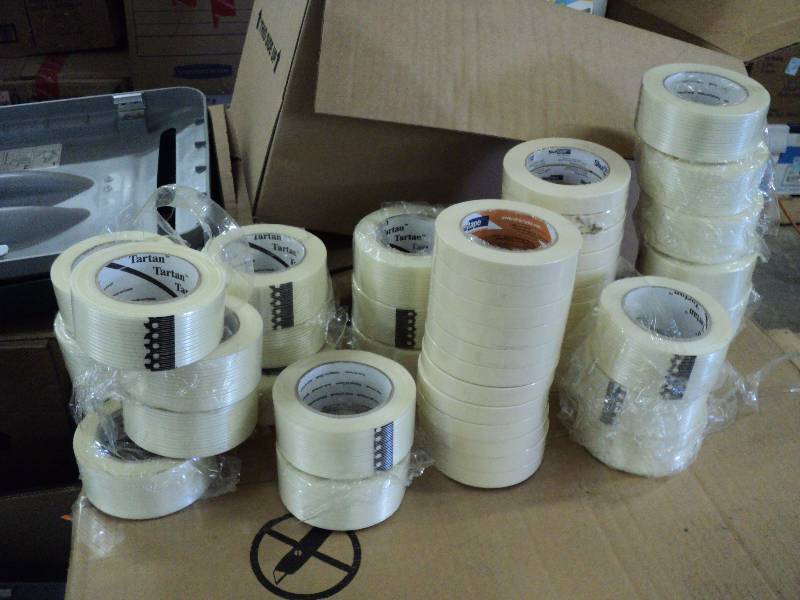 24 rolls of tartan strapping tape a...