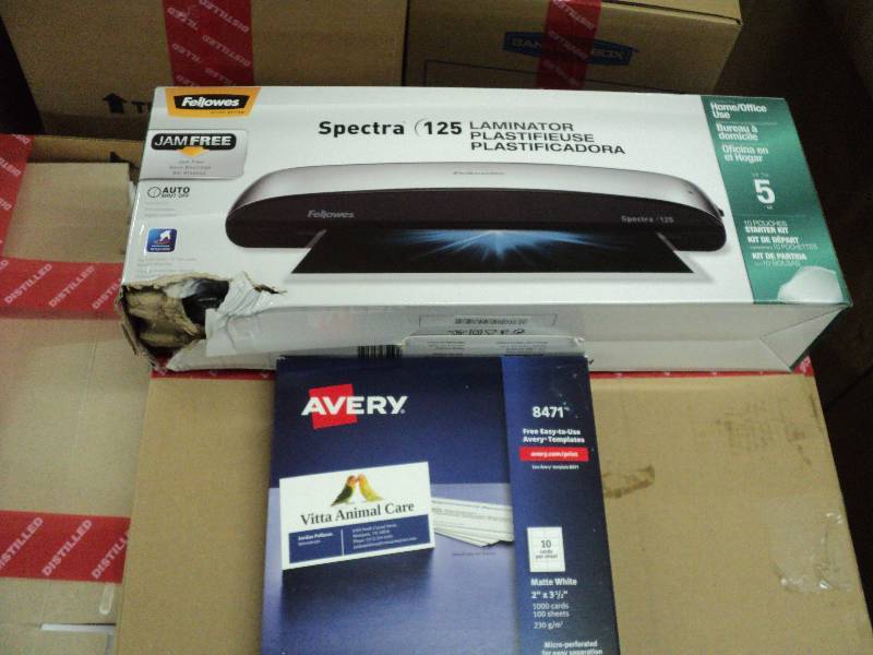 Fellowes spectra laminator and box ...