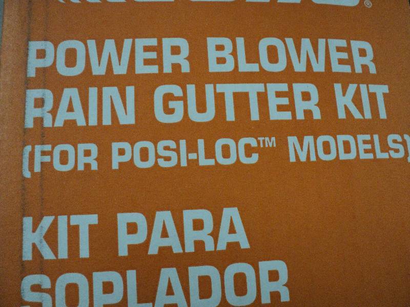power blower rain gutter kit and do...