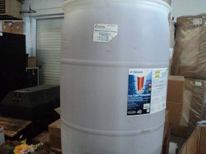 4 large plastic storage containers...