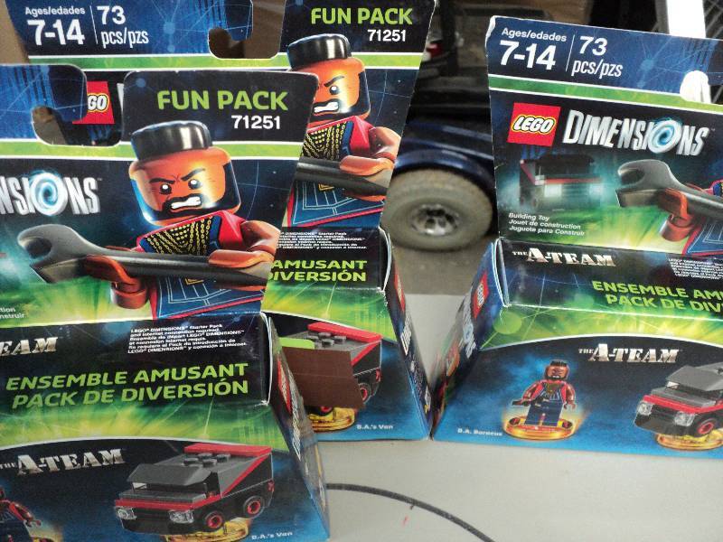 3 73 piece A Team Legos...