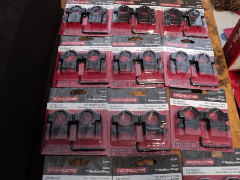 box of 12 Redfield tip mount bases...
