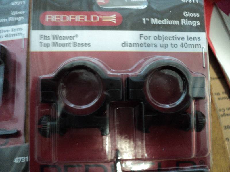 box of 12 Redfield tip mount bases...
