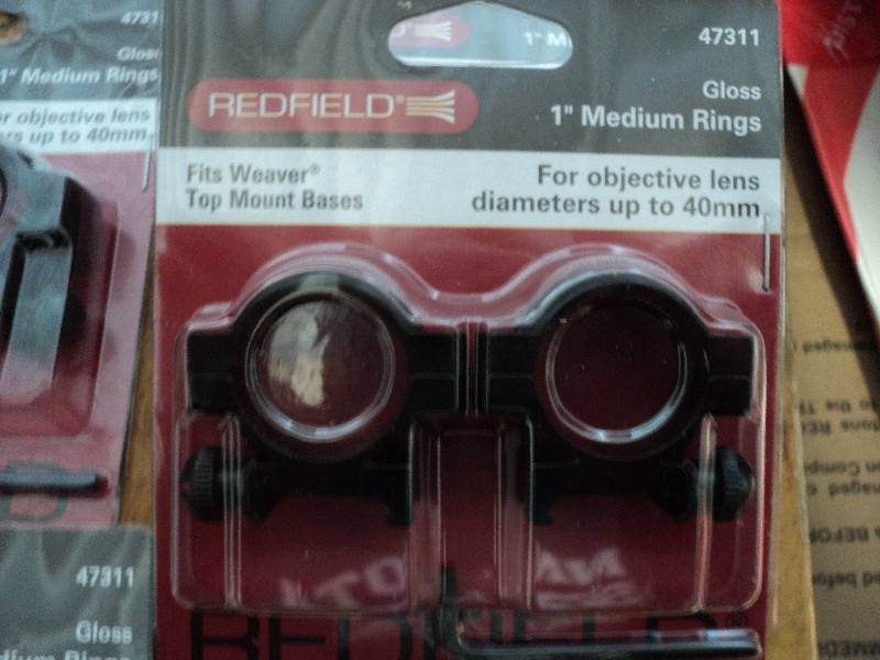 box of 12 Redfield tip mount bases...