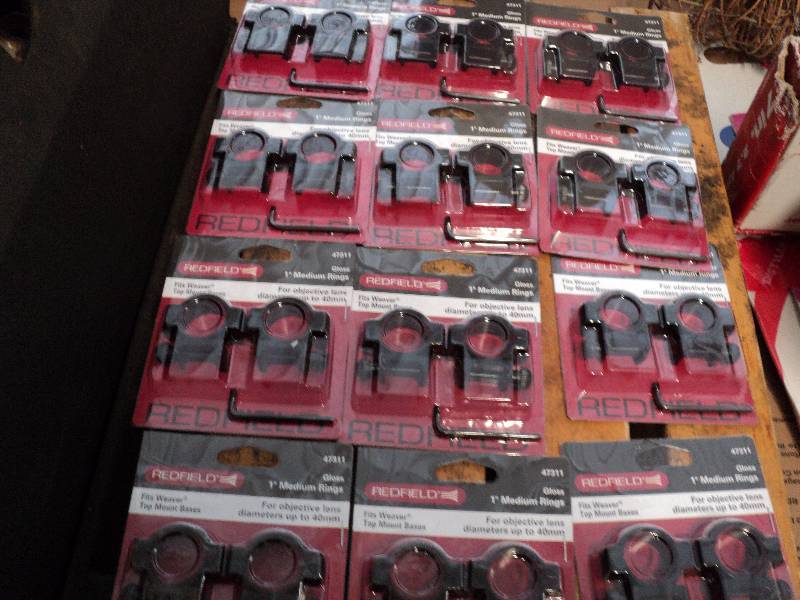box of 12 Redfield tip mount bases...