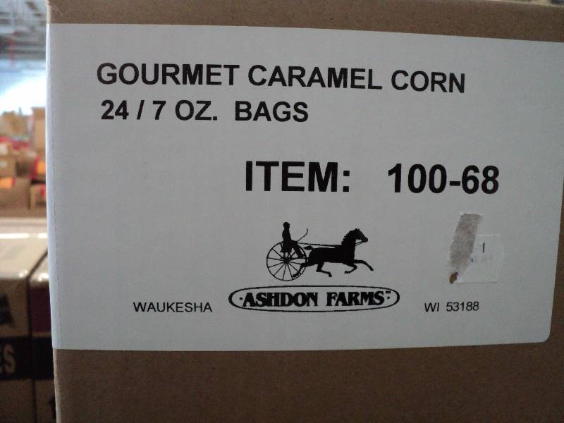 24 7oz bags of gourmet carmel corn...