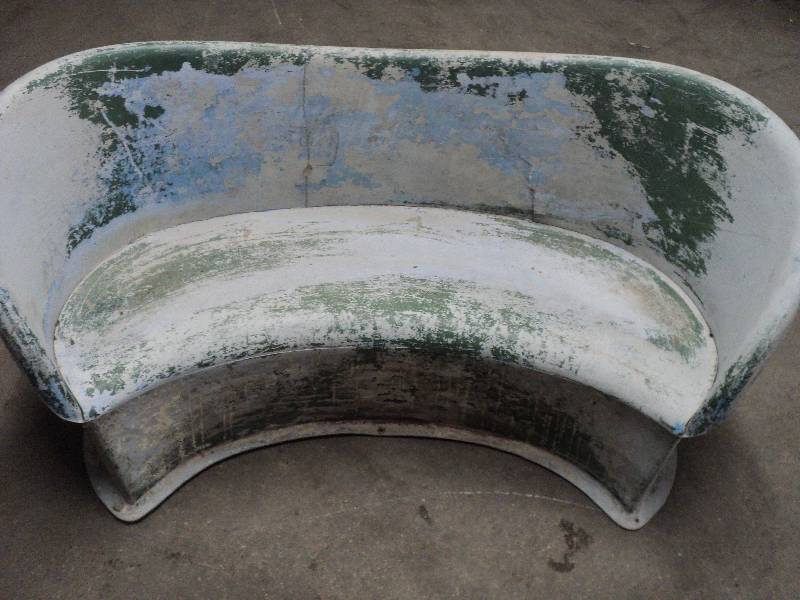 curved bench seat from a carrousel,...
