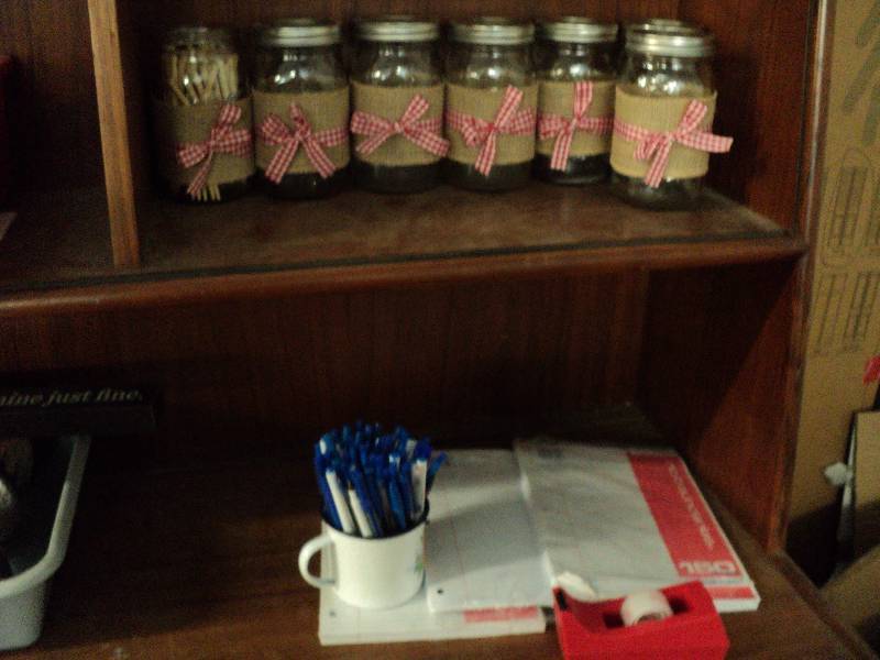 everything on 2 shelves...