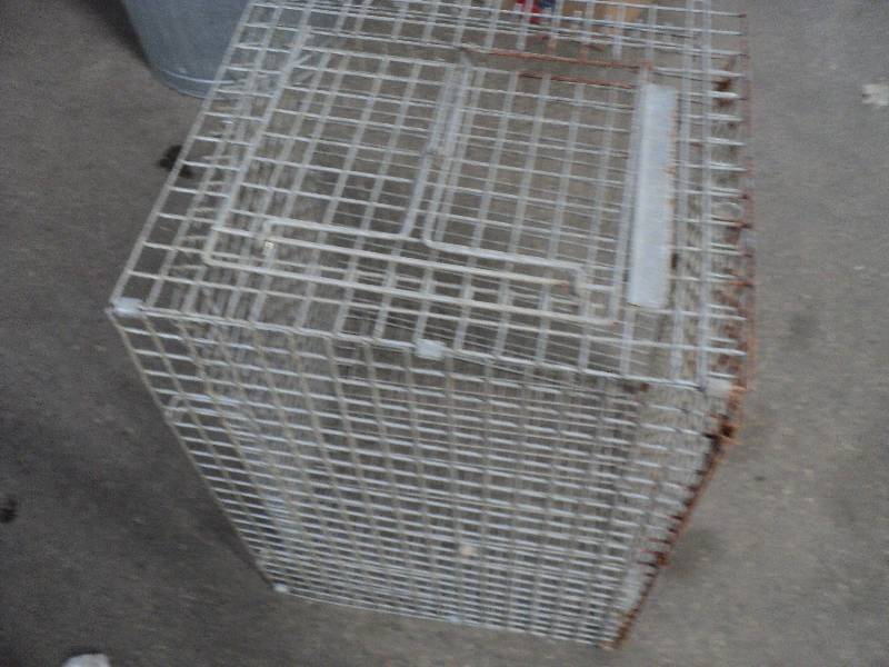 wire cage, sprayers, bungie cords, ...
