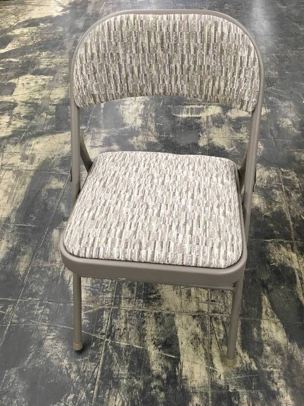 PADDED FOLDING CHAIR, RETAIL $14.99