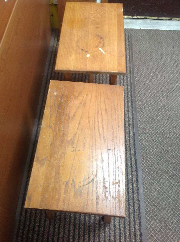Two Solid Wood Tables