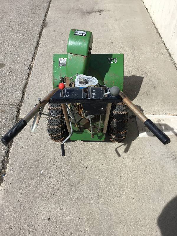 John Deere 726 Snow Blower - Parts