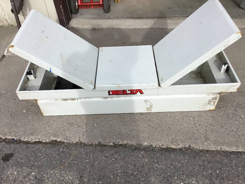 Truck Utility Box - Delta -  Has Keys - White - Used