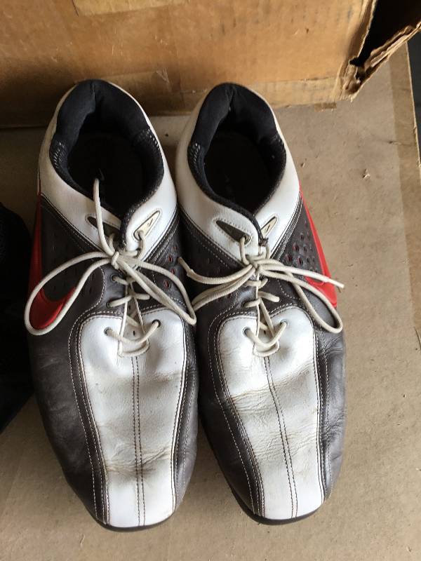 Nike Golf Shoes - Replaceable Cleats  - With Bag - Size 12 Wide - Used - Air