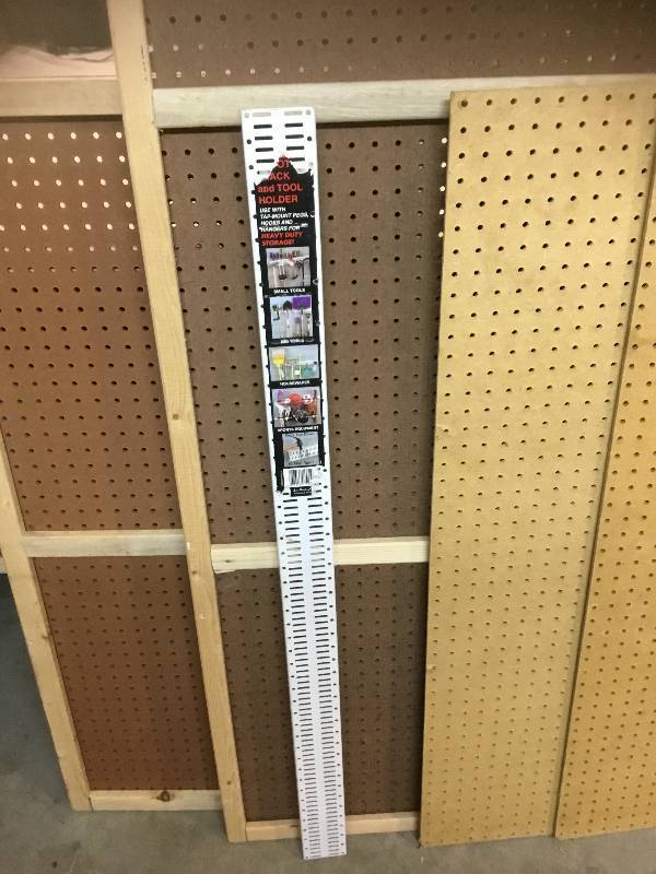 Garage Lot - Peg Boards with Frames, and Heavy Duty Tool Storage