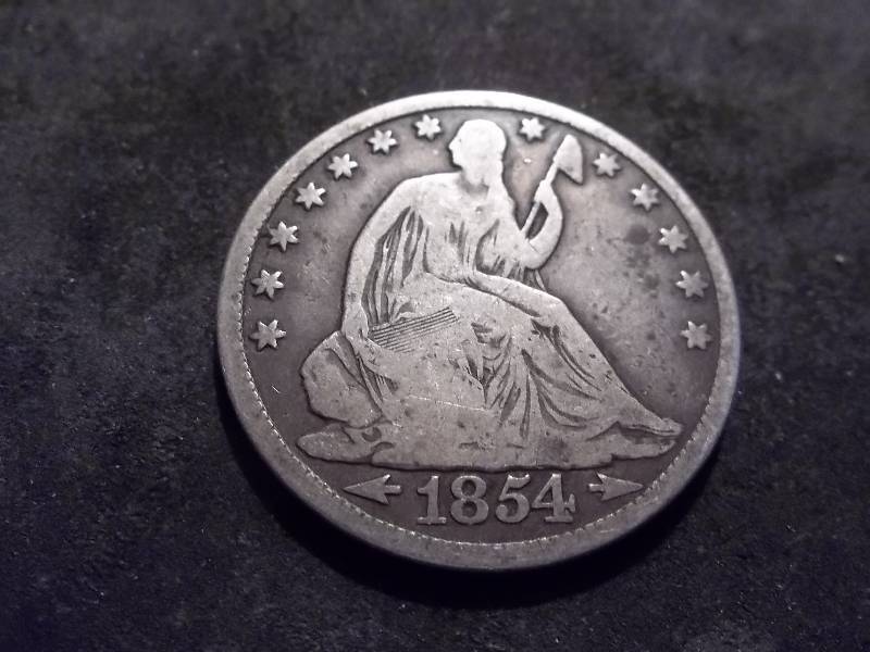 1854 O Seated Half Dollar With Arrows