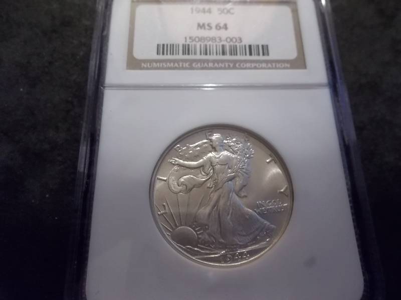 1944  Walker Half Dollar In NGC Graded Holder