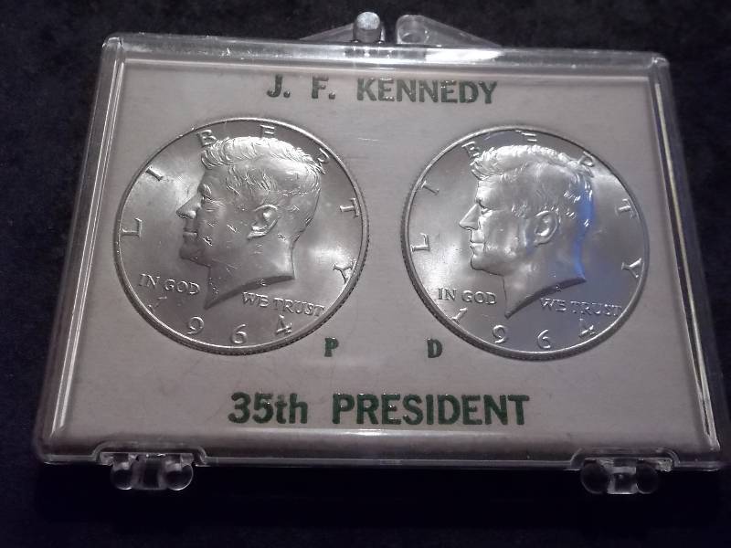 1964, 1964 D JFK Silver Half Dollars 90%