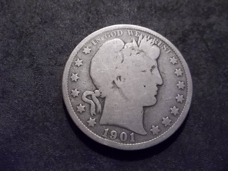 1901 Barber Half Dollar