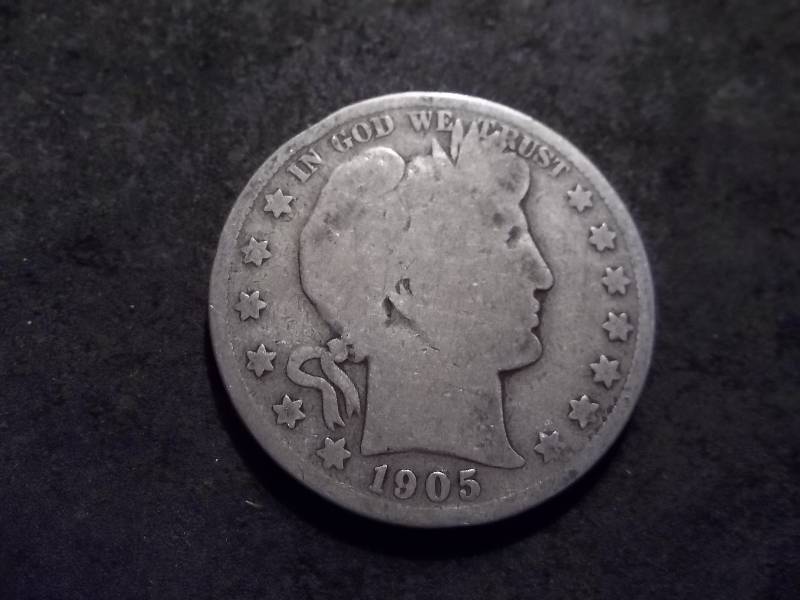 1905 S Barber Half Dollar