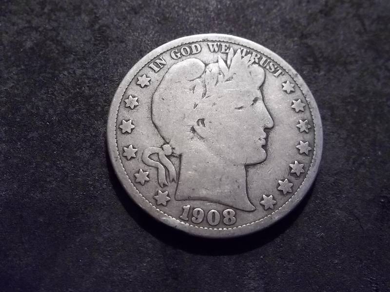 1908 D Barber Half Dollar